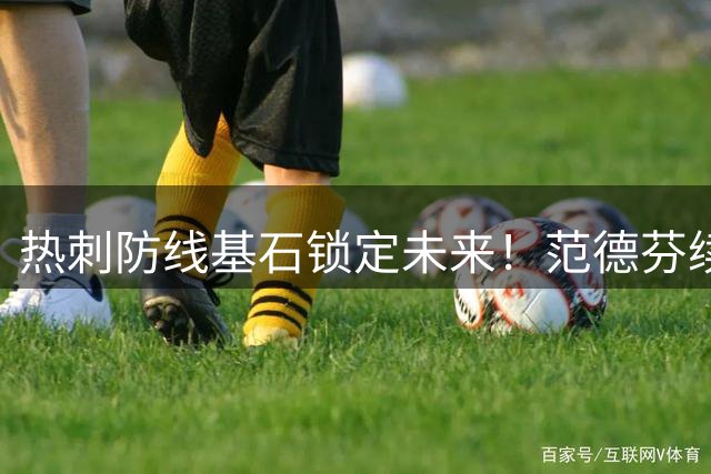 热刺防线基石锁定未来！范德芬续约谈判取得突破性进展